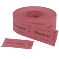 Produktbild: Gutscheinmarken-Rollen »Wertmarke« - rot, fortlaufend nummeriert, 60x30 mm, 500