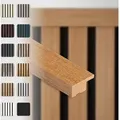 Produktbild: Hexim - Akustikpaneele Zubehör Abschlussleiste Lamellen mdf Wandverkleidung: Teak, 275cm