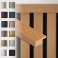 Produktbild: HEXIM Abschlussleiste 275x2,7cm passend für unsere Akustikpaneele - flexible Lamellenwand Holz MDF Wandpanelee Lamellenverkleidung Wandverkleidung (1 Abschlussleiste Teak - APA09)