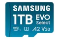 Produktbild: Samsung EVO Select (2024) microSD-Karte + SD-Adapter, 1 TB, UHS-I U3, 4K UHD, Full HD, 160 MB/s Lesen, Speicherkarte für Smartphones, Tablets und Laptops, MB-ME1T0SA/EU