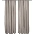Produktbild: 2er Set Beautissu Kräuselband Vorhang Amelie Luna thermo 140x245cm - Beige