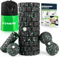 Produktbild: Faszienrolle Set mit 3D-Texturmassage Enthält Anweisungen & Poster Sport Massage