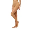 Produktbild: Nur Die Goodbye Laufmaschen Shape 20 DEN Shaping-Strumpfhose verhindert Laufmaschen transparente matte Feinstrumpfhose breiter Komfortbund Damen, amber, S