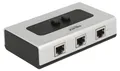 Produktbild: Delock Switch RJ45 10/100/1000 2 port manual bidirectional - Switch - 2 x 10/100/1000 - Desktop