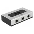 Produktbild: Delock Gigabit LAN Switchbox 2Port manuell (3 Ports) (87673)
