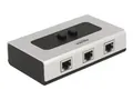 Produktbild: Delock Switch RJ45 10/100/1000 2 port manual bidirectional