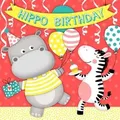 Produktbild: Braun & Company Servietten Motiv Hippo Birthday 33x33cm 20stk. Tischservietten