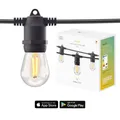 Produktbild: Hombli smarte outdoor Lichterkette schwarz 5m 10 Leuchtmittel 7W dimmbar WLAN