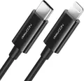Produktbild: deleyCON 0,5m USB-C auf Lightning 8 Pin Ladekabel Datenkabel Ultra Schnellladekabel MFi für Apple iPhone 14 13 12 11 Pro Max Mini Power Delivery - Schwarz