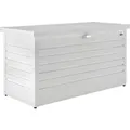 Produktbild: Biohort Kissenbox, Weiß, Metall, 134x71x62 cm, Qualität aus Österreich, Deckel aufklappbar, absperrbar, integrierte Durchlüftung, wartungsfrei, regenwasserdicht, Aufbewahrung & Schutzhüllen, Gartenboxen