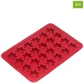 Produktbild: Kaiser 2tlg. Set: Silikon-Zimtsternform in Rot - (L)30,5 x (B)21 cm