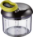 Produktbild: Tefal Gemüsehacker Ingenio Zerkleinerer, 900ml, Edelstahlklingen, rutschfest, Soft-Touch-Griff, Schwarz/Grün
