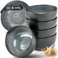 Produktbild: Moritz & Moritz ORGANIC Müslischalen Set 6-teilig Grau, Steingut Bowls im modernen Design, ca. 500 ml Füllmenge, einzigartiger Farbverlauf, robust und spülmaschinengeeignet