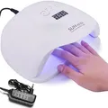 Produktbild: Retoo UV LED Lampe für Nägel 18W, Nageltrockner für Gelnägel, LCD-Display, Aushärtungswerkzeug für Fingernagel, Härtungslichtmaschine, Gel Lampe für Heim und Nagelstudio, Geeignet für alle Gel