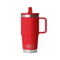 Produktbild: Yeti Coolers Rambler 20oz Travel Straw Mug Isolierbecher (Größe 591ml, rot)