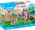 Produktbild: Playmobil® Feen mit süßen Waldtieren (71800), Playmobil Fairies Konstruktions-Spielset, (42 St), Made in Europe