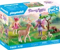 Produktbild: PLAYMOBIL Princess Magic Starter Pack Feen mit süßen Waldtieren 71800