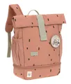 Produktbild: Lässig Happy Prints Mini Rolltop Backpack Rucksack Caramel lachsfarben schwarz