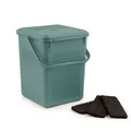 Produktbild: Komposteimer Biomülleimer Abfalleimer 9 l mit Aktivkohlefilter 23x22,5x27,5 cm