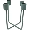 Produktbild: LaLe Living Kerzenhalter, Grün, Metall, 12.5x14.5x12.5 cm, Dekoration, Kerzen & Zubehör, Kerzenhalter
