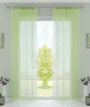 Produktbild: 2 Fadengardinen HxB 250x140 cm Mint Multiband Flauschband