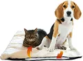 Produktbild: Riijk Selbstheizende Haustierdecke für Katzen und Hunde – Edelstahl- und waschbares Thermo-Haustierkissen 38 x 58 cm
