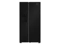 Produktbild: BAUKNECHT SBS IW E90 Black, Wasser- & Eiswürfelspender, Side by (578 l, E, 1790 mm hoch, Edelstahloptik schwarz)