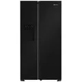 Produktbild: BAUKNECHT SBS IW E90 Black, Wasser- & Eiswürfelspender, Side by (578 l, E, 1790 mm hoch, Edelstahloptik schwarz)