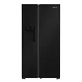 Produktbild: Bauknecht SBS IW E90 Black Side by Side Kühl-Gefrierkombination/ 25 Jahre nachgewiesene Zuverlassigkeit und Lebensdauer-Inverter Kompressor/Wasser- und Eiswürfelspender/Dual Cool Total NoFrost