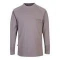 Produktbild: Portwest FR33 FR Anti-Static Flammhemmendes Arbeitst-Shirt Rundhals Grau M