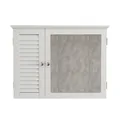 Produktbild: Hängeschrank mit Spiegel, geräumig, weiß, skandinavisch, 65 cm