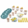 Produktbild: Ecoiffier Vert Azur Picknick Service 35-tlg. Teller Besteck Tassen Spielzeug