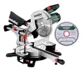 Produktbild: Metabo Kapp- und Gehrungssäge Set KGS 254 M – 613254900 – Mit Precision Cut Line, 254 mm 2. Hartmetall-Sägeblatt und Zugfunktion – 2 m Kabellänge