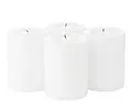 Produktbild: Set 4 Dauerkerzen Cornelius Ø 6 cm, H 8 cm in weiß - Teelichthalter, Kerzenha...