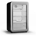 Produktbild: Klarstein Getränkekühlschrank HEA19-BevC-Aud93-SL 10046636, 82.5 cm hoch, 49.5 cm breit, Bier Hausbar Getränkekühlschrank Hotel Mini Fridge silberfarben 49.5 cm x 82.5 cm x 45 cm