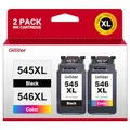 Produktbild: Glliter 545XL 546XL Multipack für Canon Druckerpatronen 545 546 für Canon 545 XL Schwarz und Farbe Kompatibel mit Canon PIXMA TS3355 Patronen für Canon PIXMA TS3350 TS3450 TS3150 MX495 (Multipack)