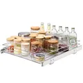 Produktbild: VEVOR ausziehbares Gewürzregal (355x533x64 mm) Spülschrankregal Küchenschrank, Schiebeschublade Waschbecken Gewürzregal Schrank Organizer Unterschrankregal 415x563x185 mm (Installationsgröße)