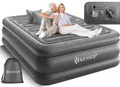 Produktbild: KESSER® Aufblasbare Matratze Luftbett Selbstaufblasend Gästebett mit eingebauter elektrischer Pumpe, Luftmatratze für Camping oder Heimgebrauch Mit Tasche, geeignet für 2 Person - 203 x 152,5 x 51cm