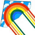 Produktbild: Rainbow Delta Kites Adults-Beginner Kite for Kids Easy Flyer - Kit Line and Swivel Included- Good for Outdoor Games and Summer The Beach Toys for Kids