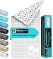 Produktbild: Blumbach® Badewannenmatte rutschfest 88x40cm – inkl. 2 Haken zum Trocknen | 100% BPA-frei, Sicher für Kinder & Senioren | Badematte rutschfest 200+ Saugnäpfe | Schimmelresistent, Maschinenwaschbar