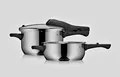 Produktbild: WMF Perfect One Pot Schnellkochtopf-Set, 22cm, 4,5L & 3L Allherdboden Edelstahl