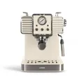 Produktbild: Livoo DOD174C, Espressomaschine, 1,5 l, Gemahlener Kaffee, 1350 W, Cremefarben, Edelstahl