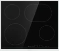 Produktbild: Gorenje ECT643BX Glaskeramik-Kochfeld | 60 cm | 4 Kochzonen | TouchControl | Bräterzone | Edelstahl/Schwarz