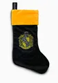 Produktbild: Harry Potter Hufflepuff Fleece Christmas Stocking Black/Yellow with Embroidery Graphics