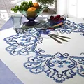 Produktbild: Stickpackung KLASSISCHE BLUMEN Tischdecke 80x80 cm Kreuzstich vorgez. Stickset