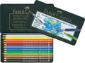 Produktbild: Faber-Castell Maltuch Aquarellfarbstifte -Albrecht Dürer- 12 Stifte im Metalletui Packung mi