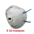 Produktbild: 3M 8822 - Helm Antipoussières FFP2 Mit Ventil - -empfänger 10