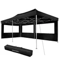 Produktbild: TecTake GmbH Faltbarer Garten Pavillon 3x6m mit 2 Seitenteilen - schwarz 403159