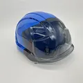 Produktbild: JSP Evo® VISTAlensTM Schutzhelm mit integrierter Schutzbrille Blau/Rauch (AMB170