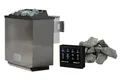 Produktbild: Karibu Sauanofen 9kW Bio-Saunaofen Kombiofen inkl. externer Steuerung und 18 kg Diabassteine Sparset 1